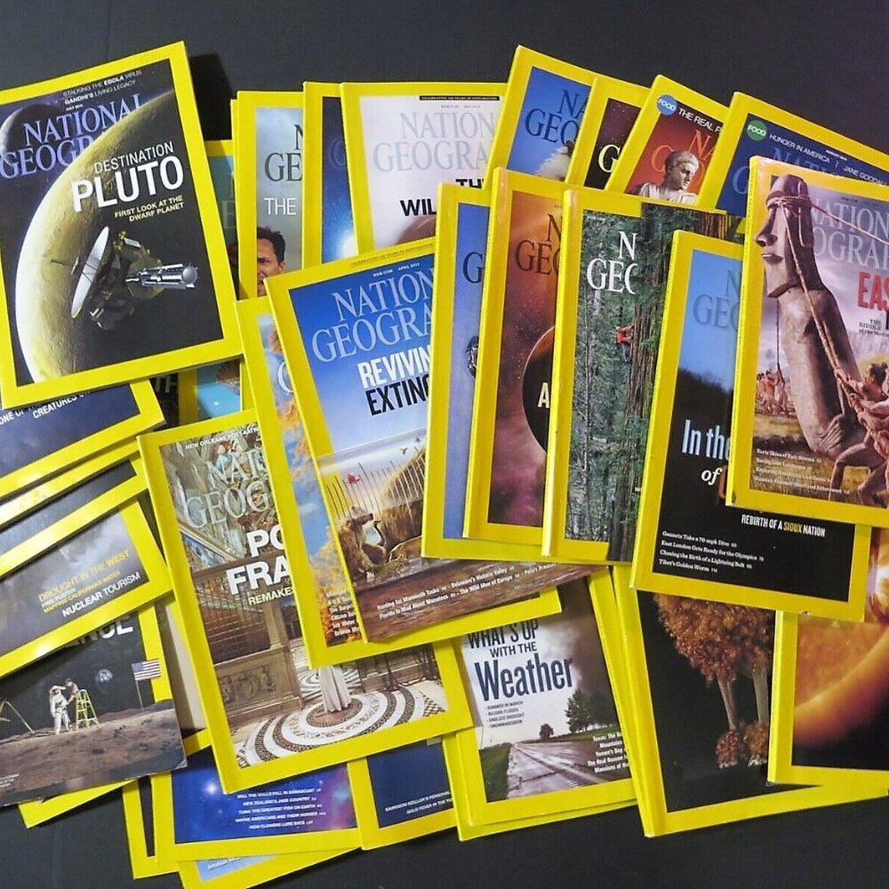 National Geographic Magazine Bundle Lot of 2 Magazines 1960 - 2024 Random